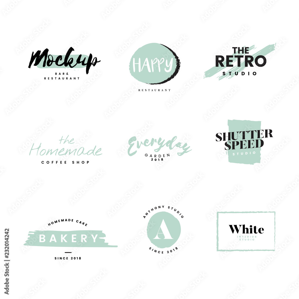 Collection of logos and branding vector Collection of logos and branding vector