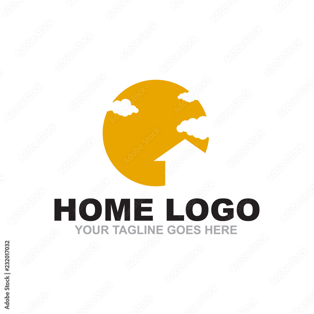 Home logo design vector template