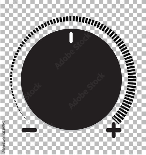 volume control icon. volume control on transparent background. volume button sign.