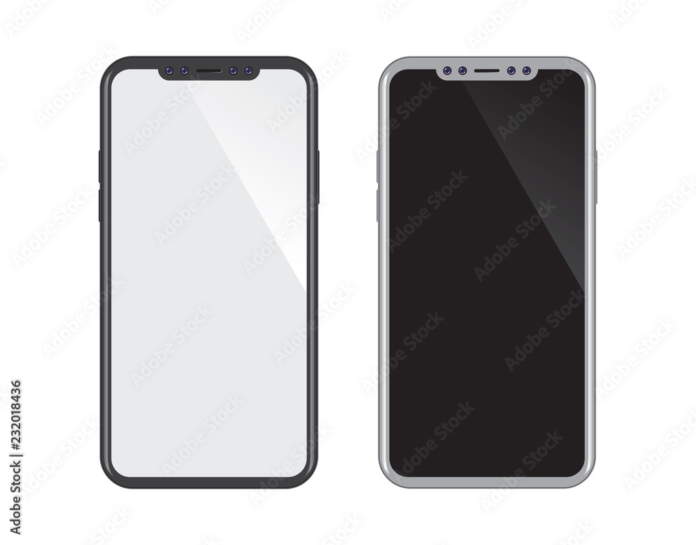 Mobile smart phone vector Mobile smart phone vector