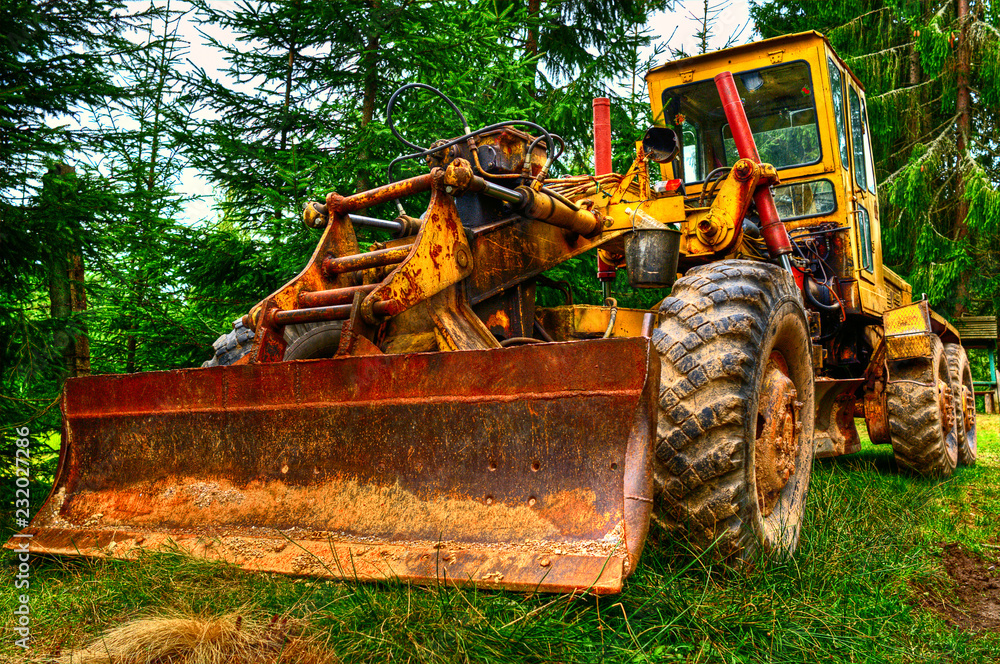 tractor in field tractor in field