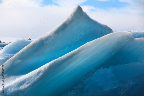 Icebergs in the glacier lagoon Jokulsarlon, Iceland