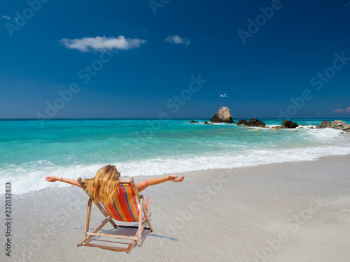 Woman on the beach in Thailand