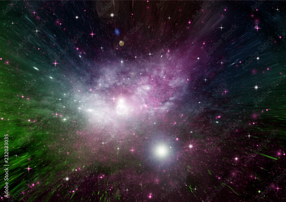 Fototapeta premium galaxy in a free space