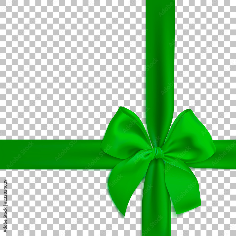 Realistic green ribbon on transparent background PNG - Similar PNG