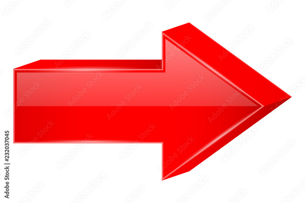 Red arrow. 3d Next icon Red arrow. 3d Next icon