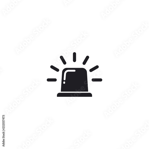 police light square icon