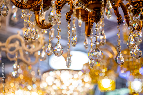 Crystals on the chandelier © Ксения Коломенская