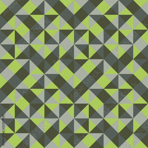 Wallpaper Mural Abstract seamless pattern of triangles. Pleasant combination of green shades. Torontodigital.ca