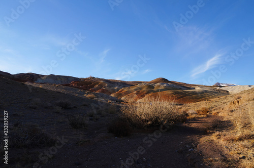 Amazing martian landscape Altai Mars in Western Siberia,Russia.