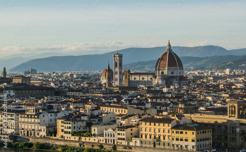 Santa Maria del Fiore cathedral in Florence, Italy 

