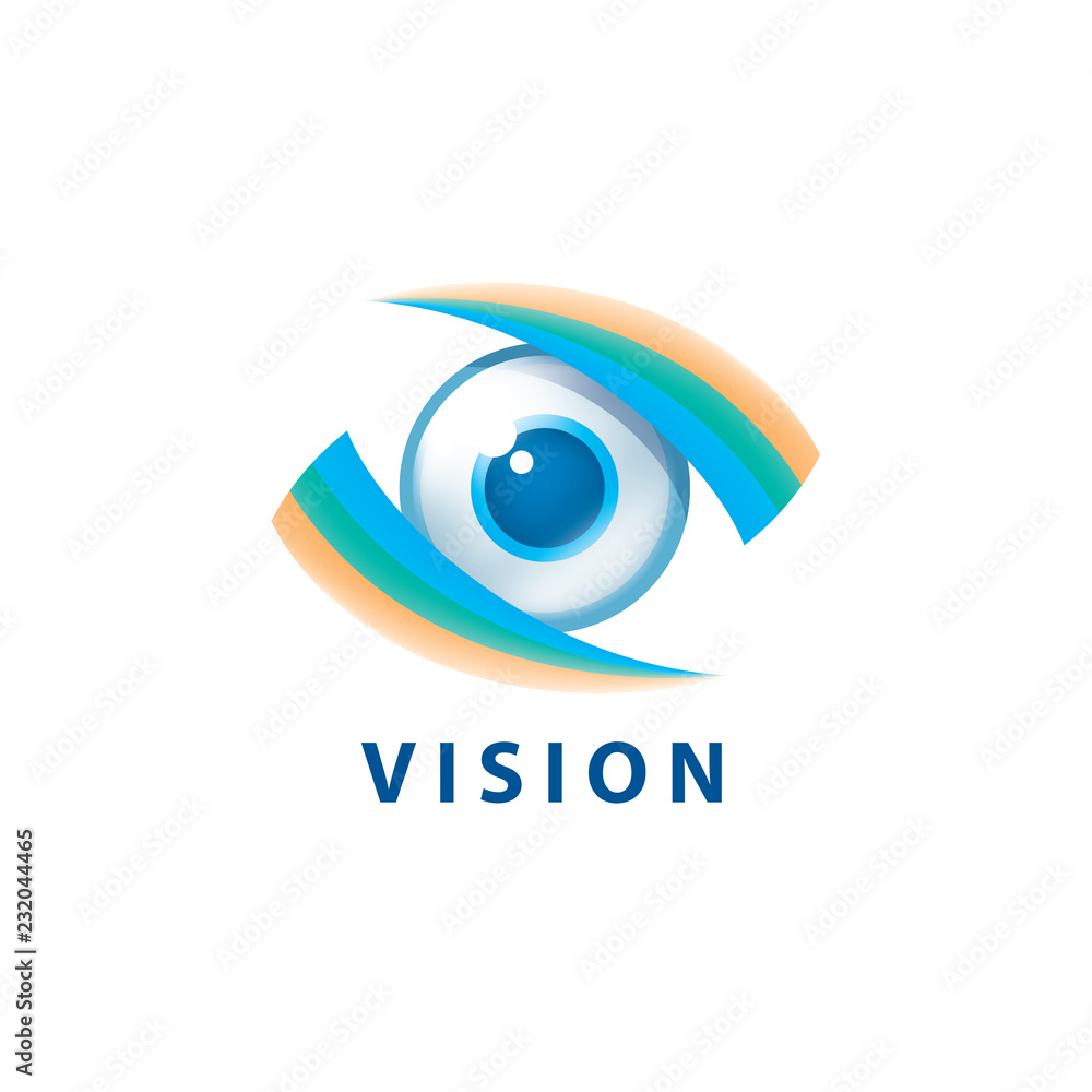 Sign in the shape of the eye. Vector illustration of the icon Sign in the shape of the eye. Vector illustration of the icon