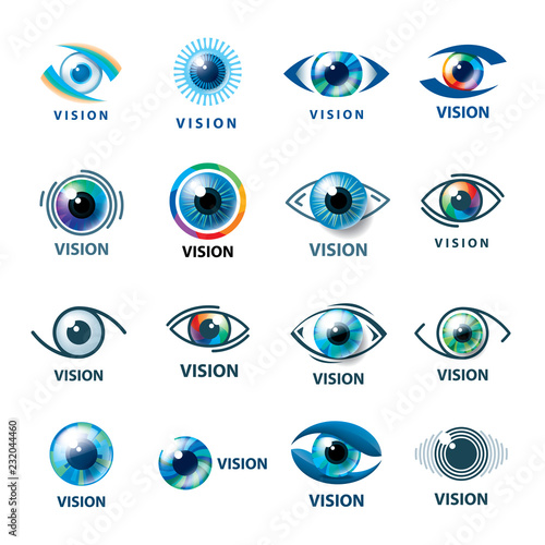 Sign in the shape of the eye. Vector illustration of the icon