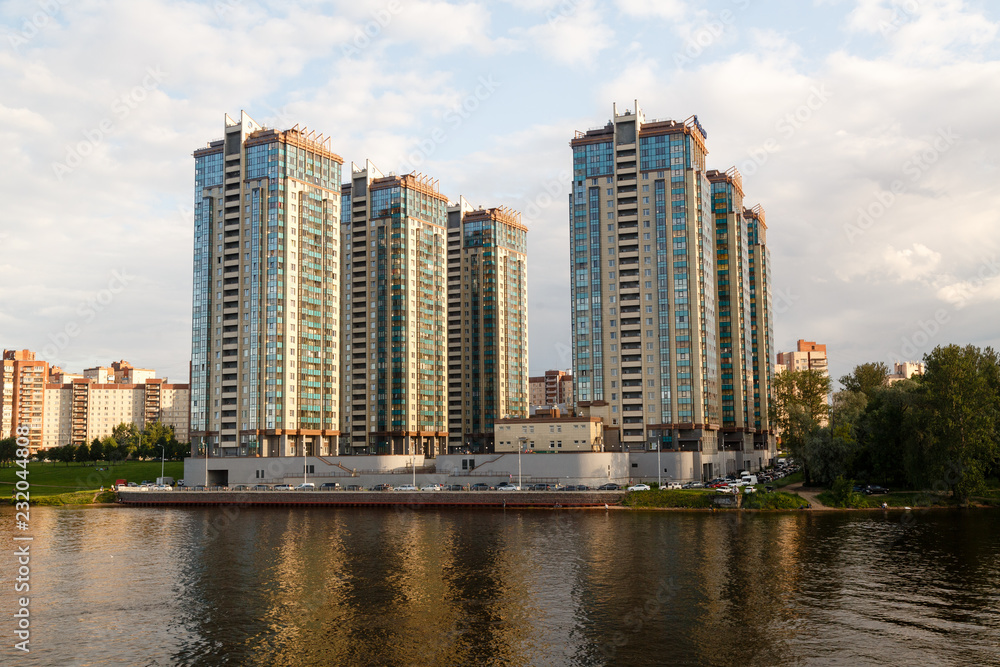 Fototapeta premium city on water