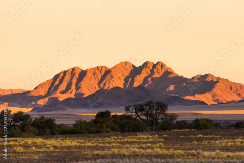 Photography Naukluft mountains at sunset