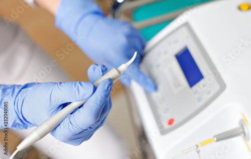 Dental diode laser in a dental clinic