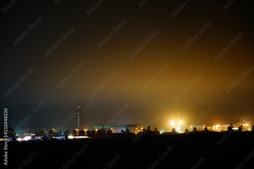 大洗町の夜景 大洗町の夜景
