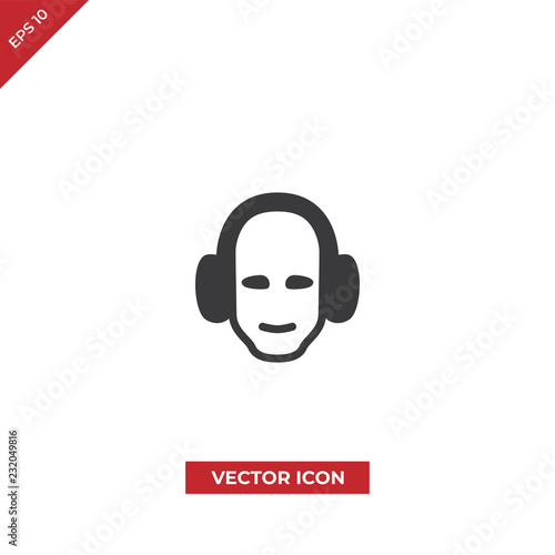 Free Download Ear protection vector icon - GFXLoad