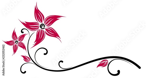 Symbol of red flower.