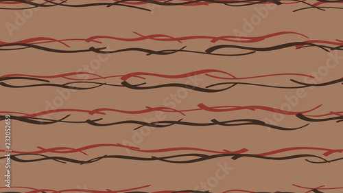 Easy pattern from smooth wavy color lines The idea of a beautiful design of packaging, tiles, textiles, wallpapers, covers, cards, corporate identity Light calligraphic waves
