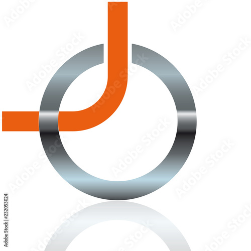 Richtung schwarz orange