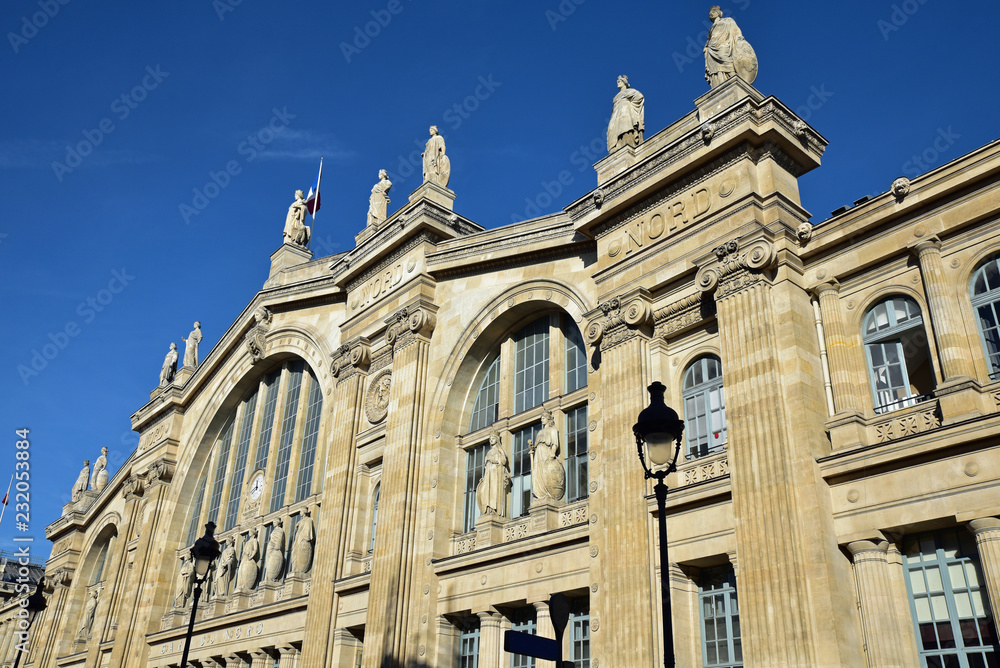 Gare du Nord à Paris, France