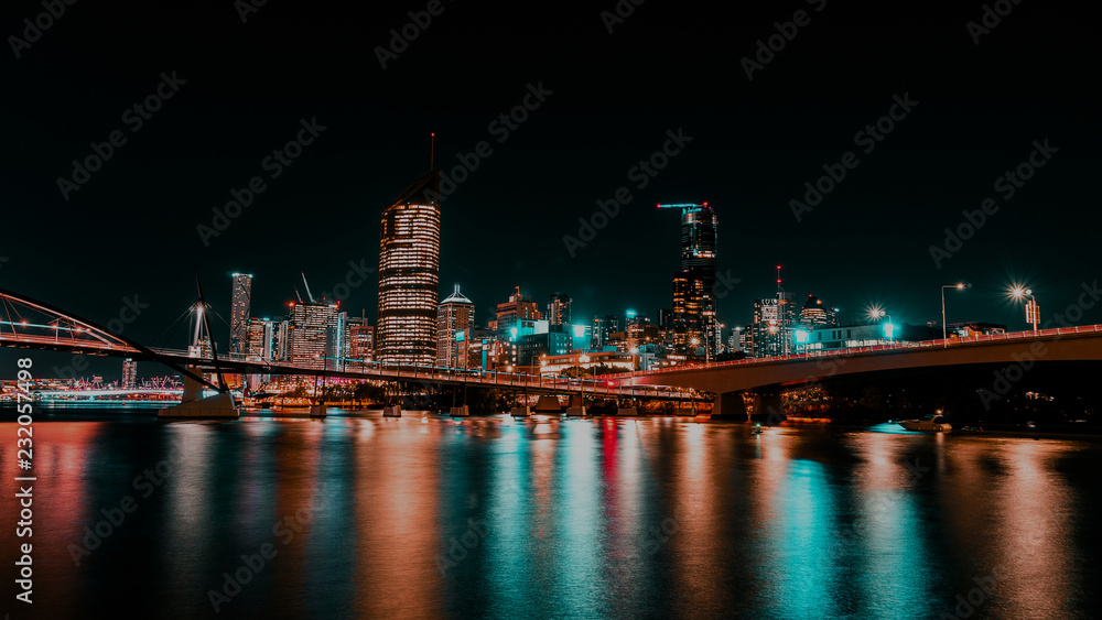 Naklejka premium Brisbane Cityscape