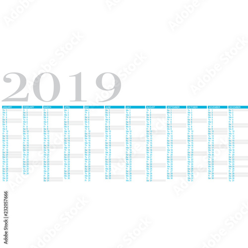 calendario 2019