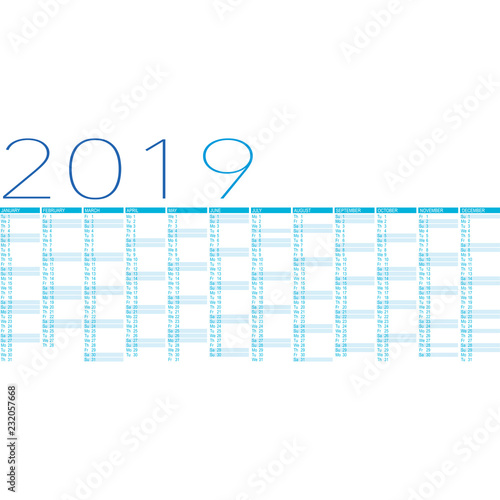 calendario 2019