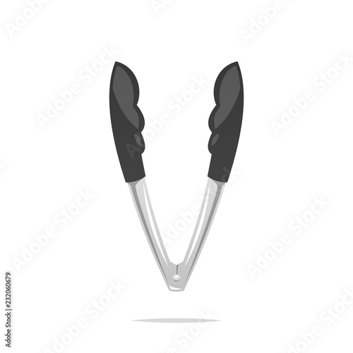 Kitchen tongs vector isolated