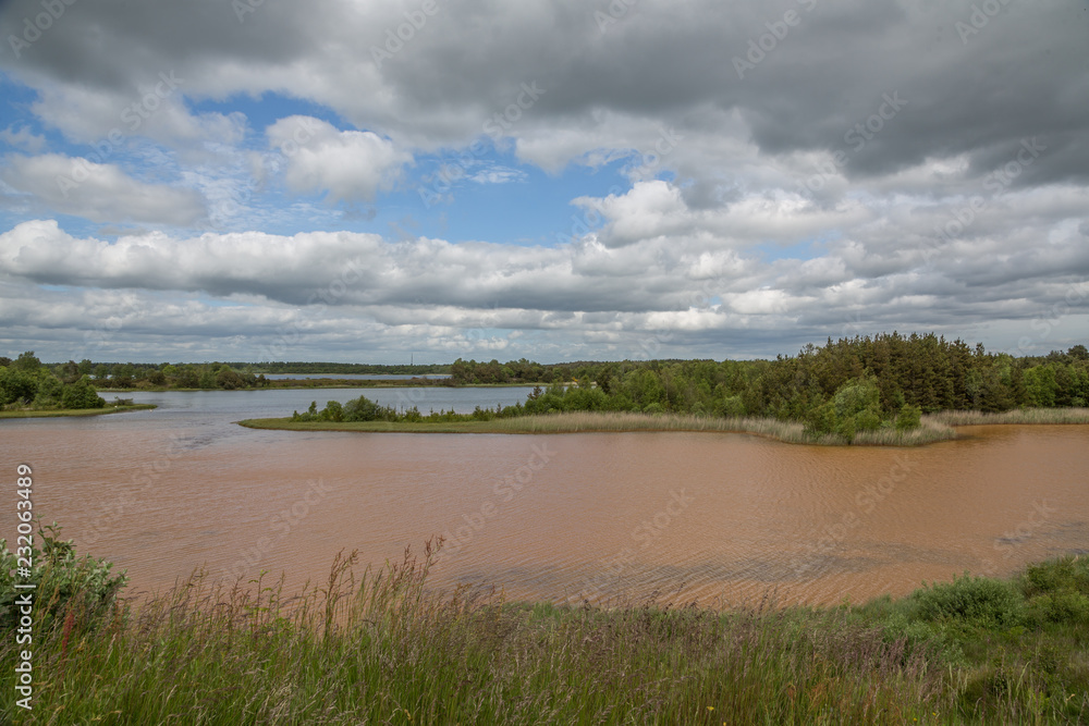 Landscape with lake Landscape with lake