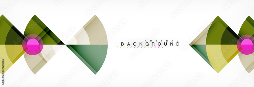 Trendy circles composition geometric background Trendy circles composition geometric background