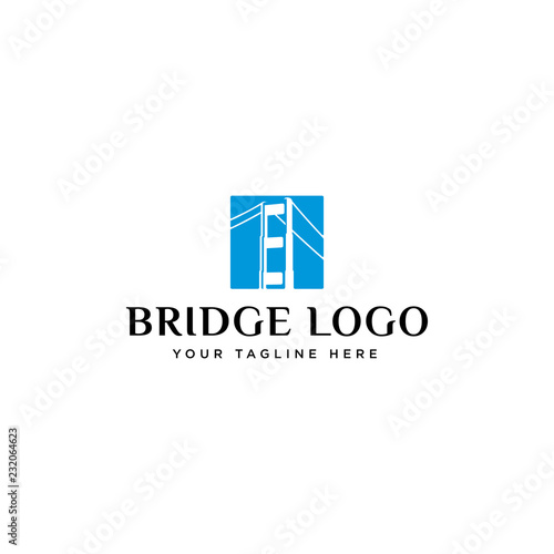 Simple bridge logo design inspiration