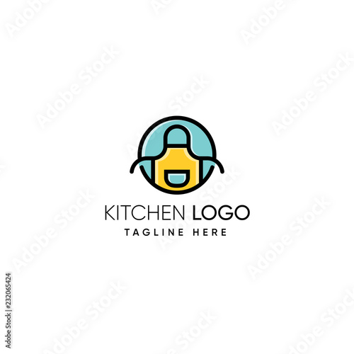 Modern simple kitchen logo design inspiration - Apron logo inspriation
