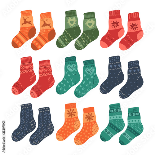Pairs of warm socks