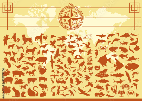 Silhouette Animali Fattoria