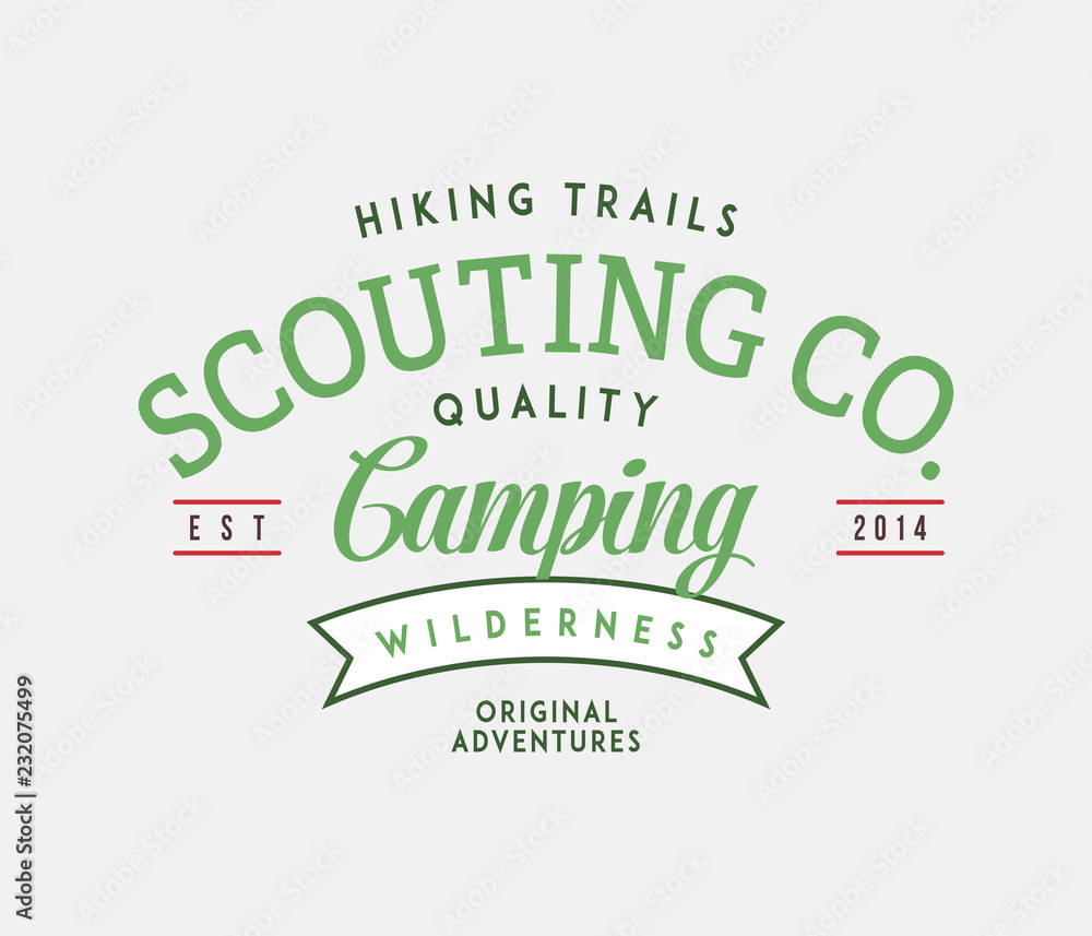 Obraz premium Outdoor hiking trails scouts