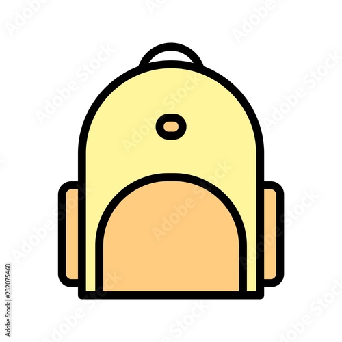 Bagpack Education Line Filled Icon