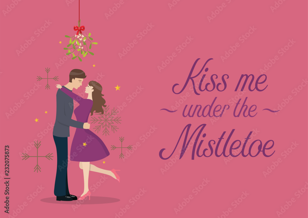 Kiss me under the mistletoe