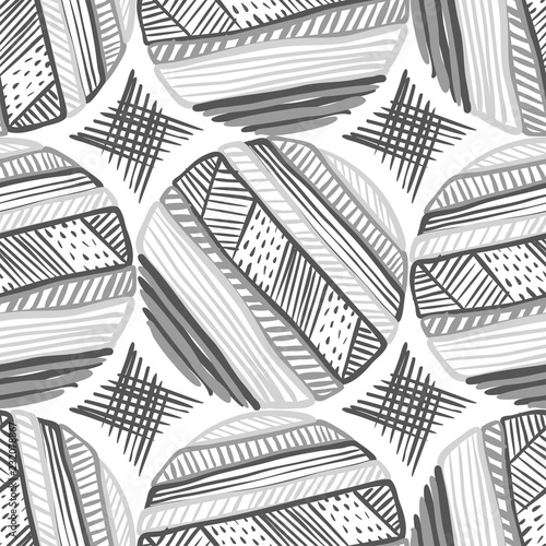 Abstract Ikat and boho style handcraft fabric pattern. Traditional Ethnic design for clothing and textile background, carpet or wallpaper