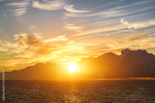 Sunrise in the Gulf of Finland Baltic Sea © stockshishkin