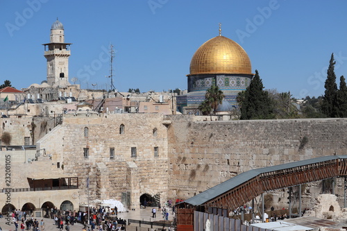 中東 イスラエル エルサレム イスラム ユダヤ 岩のドーム 嘆きの壁