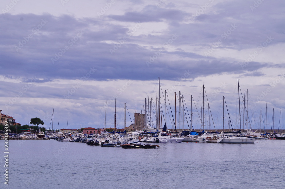 Marciana Marina harbor, Elba Island, Tuscany, Italy