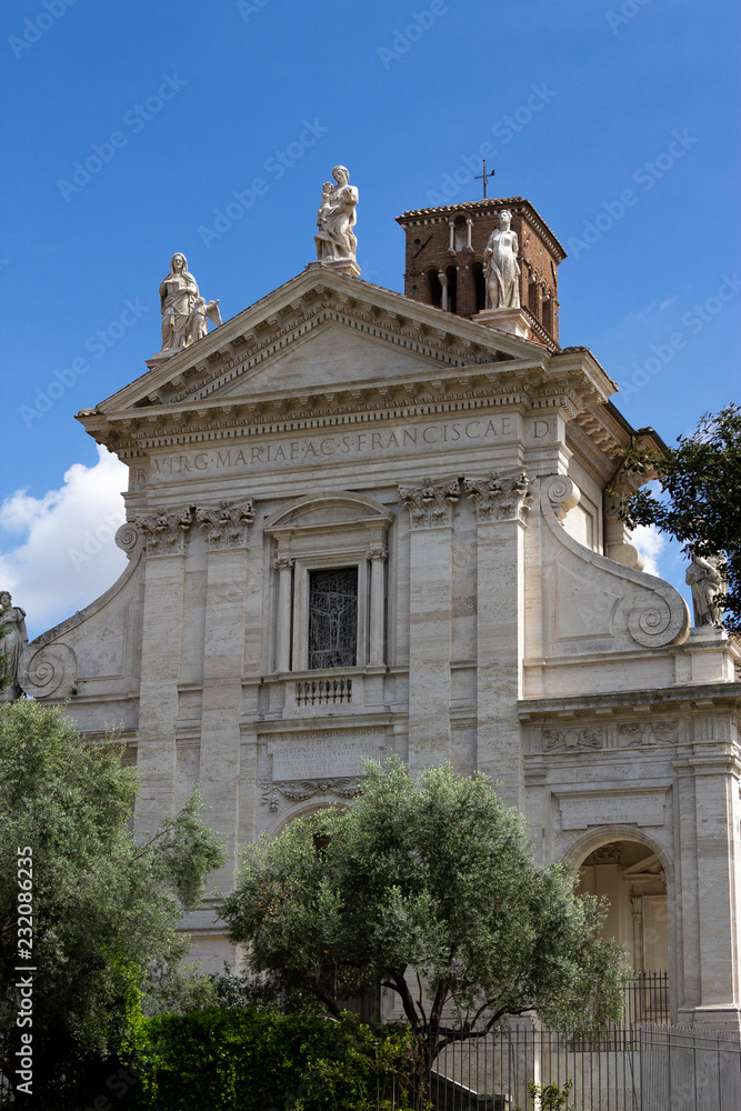 Fototapeta premium Basílica de Santa Francesca Romana Foro Romano