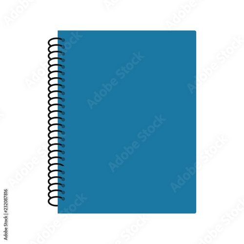 Quadro su tela Spiral Notebook Education Flat Icon