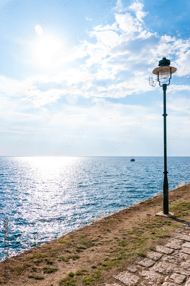 Open lantern on Adriatic Sea coast