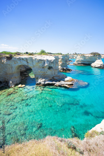 Sant Andrea, Apulia - One of the cave archs around the cliffs of Sant Andrea