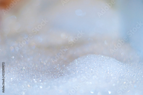 Air bubbles of a bath foam