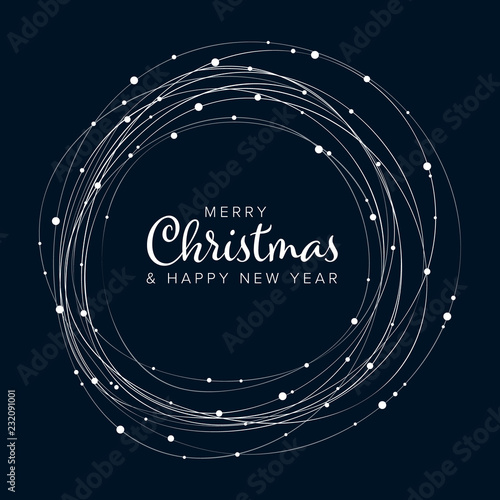 Minimalist Christmas flyer/card template