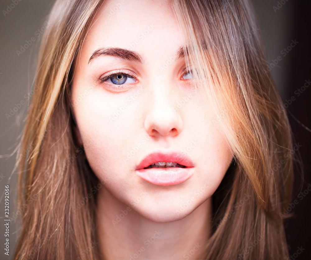 Portrait of a young beautiful blonde woman Portrait of a young beautiful blonde woman